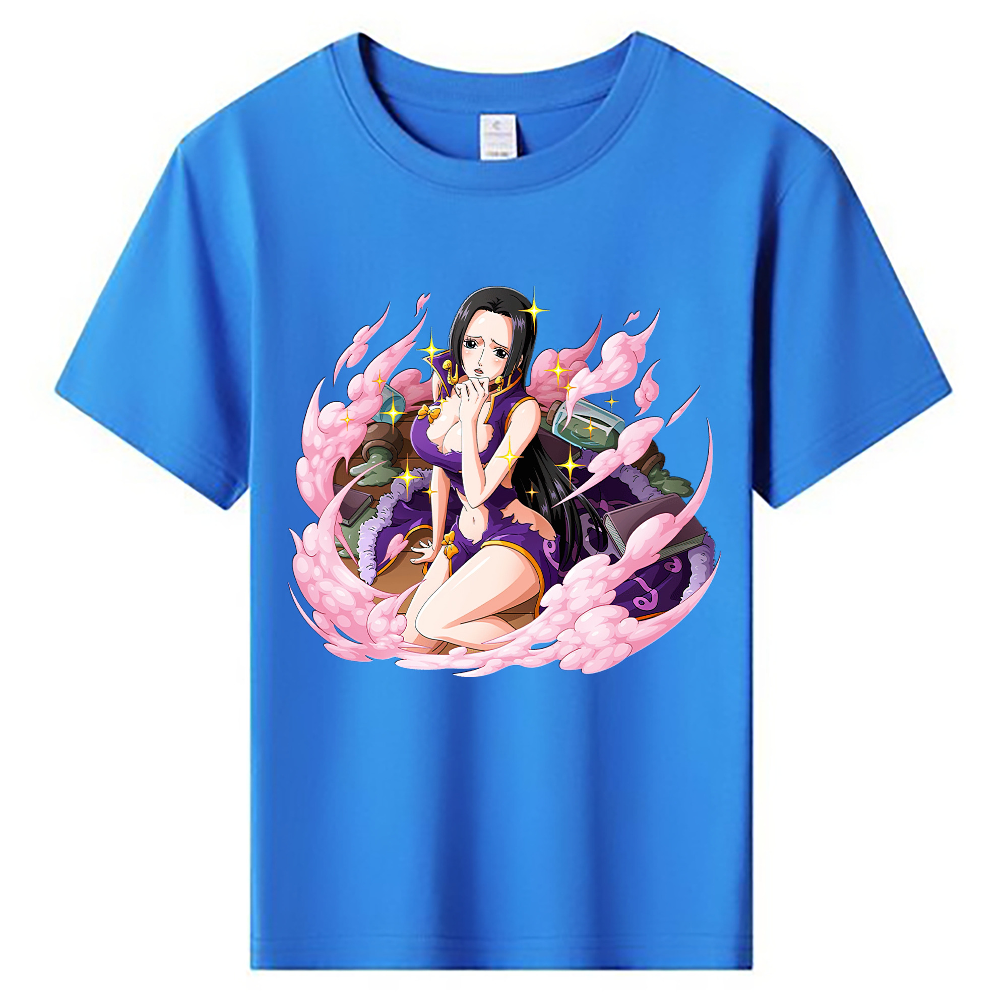 ワンピース ボア・ハンコック ONE PIECE Boa·Hancock 綿100％キッズTシャツ（フロントプリント）